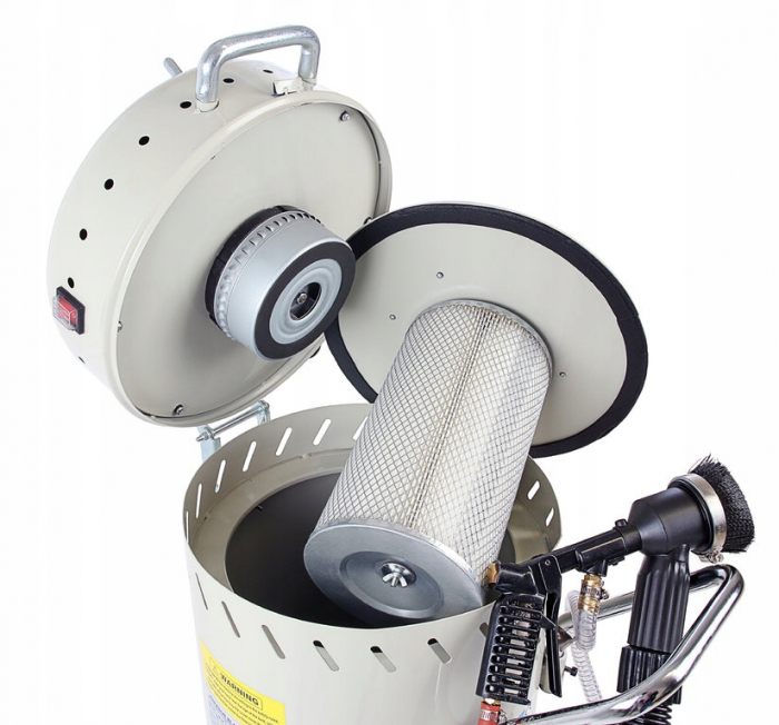 Statie mobila de sablare profesionala cu nisip 106L cu aspirator incorporat aparat masina sablat (08-1105) [5]