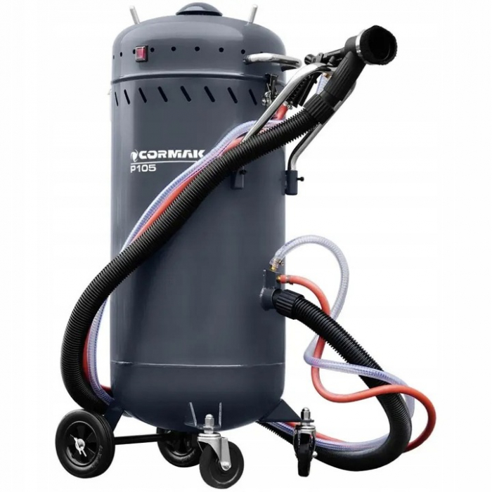 Statie mobila de sablare profesionala cu nisip 106L cu aspirator incorporat aparat masina sablat (P105) [1]