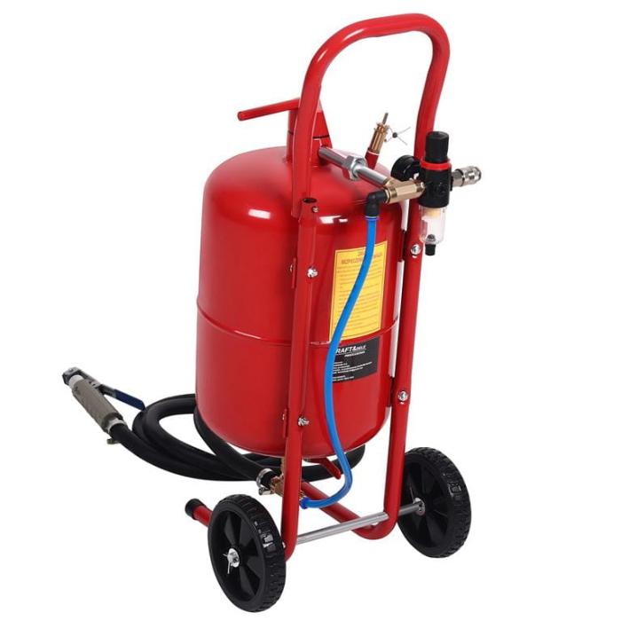 Statie mobila de sablare profesionala cu nisip mobila 19L aparat masina sablat + accesorii (KD5879) [4]