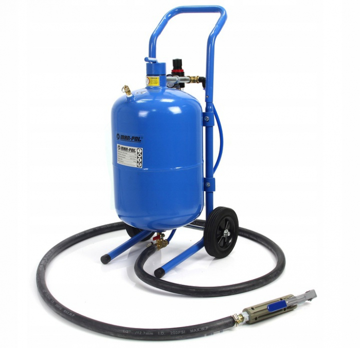 Statie mobila de sablare profesionala cu nisip mobila 19L aparat masina sablat (M80590R) [4]