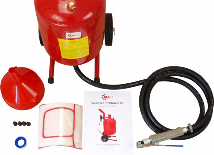 Statie mobila de sablare profesionala cu nisip mobila 19L aparat masina sablat (XH-T0510-1) [2]