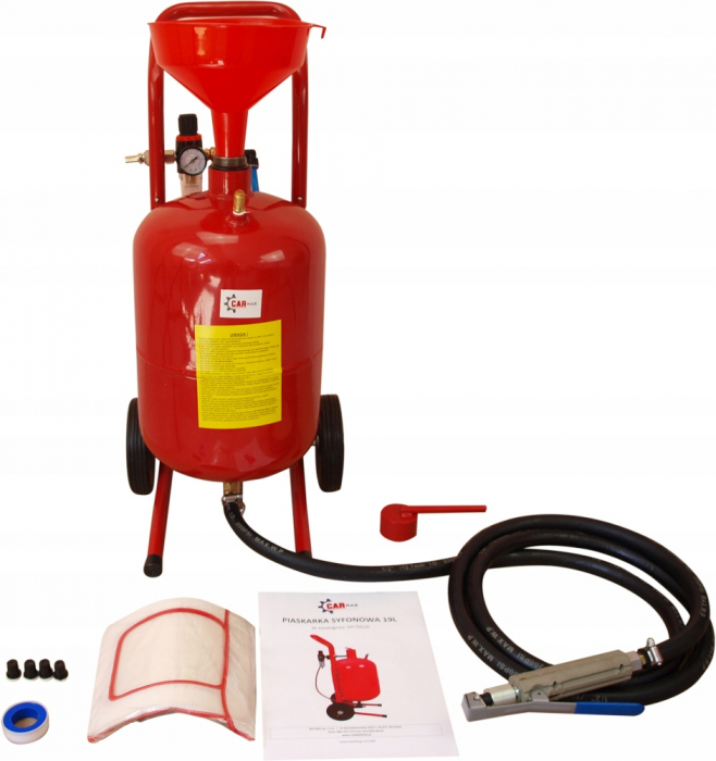 Statie mobila de sablare profesionala cu nisip mobila 19L aparat masina sablat (XH-T0510-1) [7]