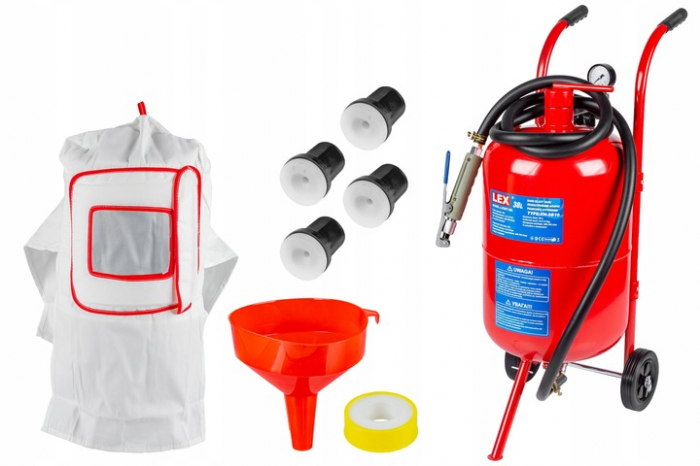 Statie mobila de sablare profesionala cu nisip mobila 38L aparat masina sablat (1022) [10]