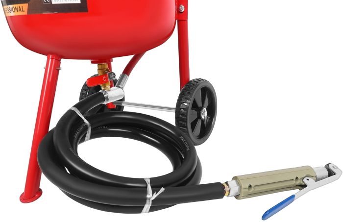 Statie mobila de sablare profesionala cu nisip mobila 38L aparat masina sablat + accesorii (KD5854) [13]