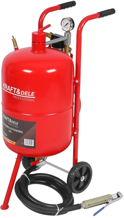 Statie mobila de sablare profesionala cu nisip mobila 38L aparat masina sablat + accesorii (KD5854) [2]