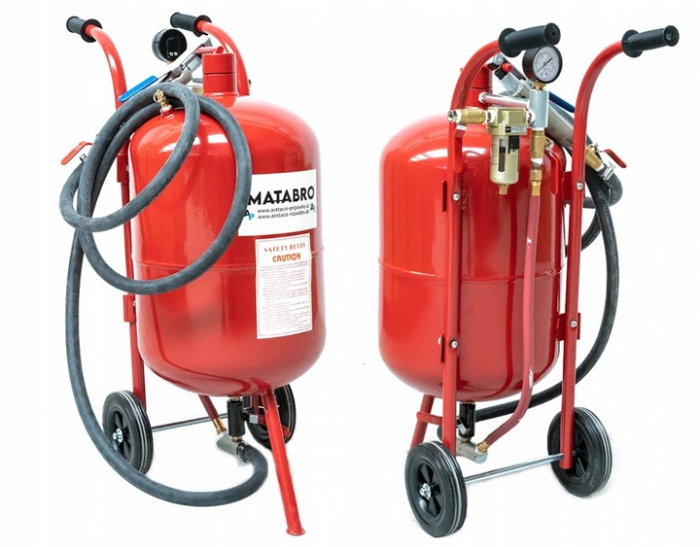 Statie mobila de sablare profesionala cu nisip mobila 38L aparat masina sablat (MB-SB38L) [5]