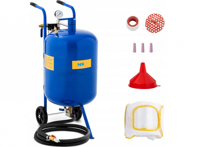 Statie mobila de sablare profesionala cu nisip mobila 76L aparat masina sablat (MSW-MS76A) [1]