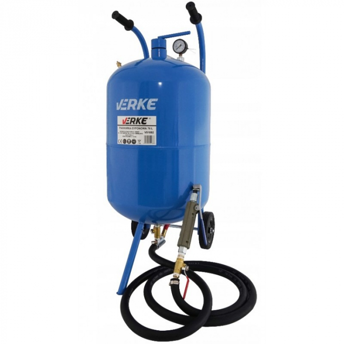 Statie mobila de sablare profesionala cu nisip mobila 76L aparat masina sablat (V81082) [4]