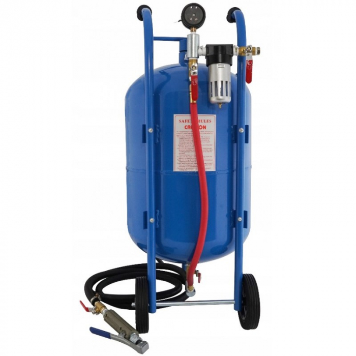 Statie mobila de sablare profesionala cu nisip mobila 76L aparat masina sablat (V81082) [2]