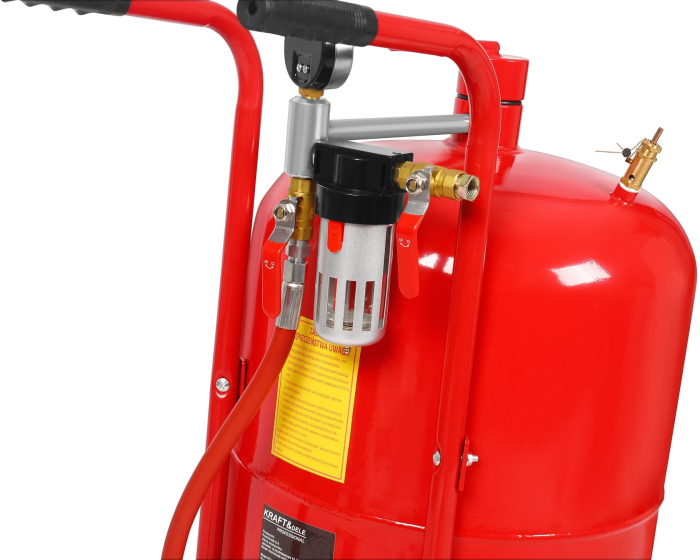 Statie mobila de sablare profesionala cu nisip mobila 80L aparat masina sablat + accesorii (KD5855) [9]