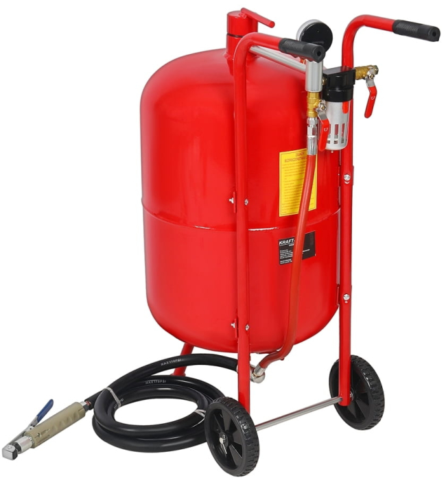 Statie mobila de sablare profesionala cu nisip mobila 80L aparat masina sablat + accesorii (KD5855) [4]