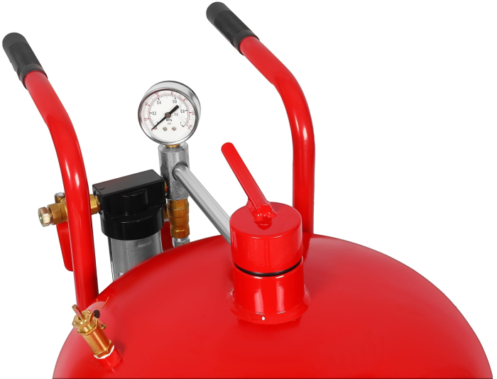 Statie mobila de sablare profesionala cu nisip mobila 80L aparat masina sablat + accesorii (KD5855) [12]