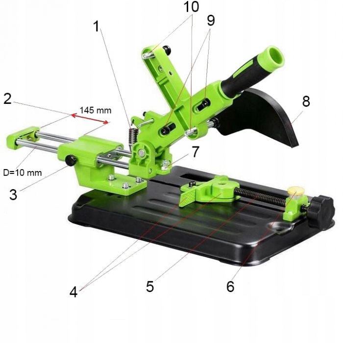 Stativ suport stand culisant cu glisare flex polizor unghiular 115mm 125mm (S10577) [12]