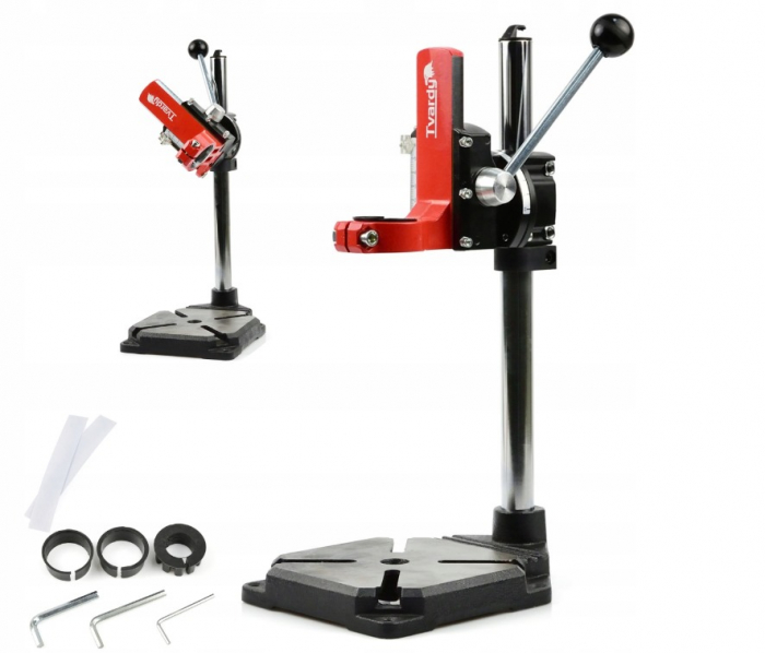 Stativ suport stand masina aparat gaurit 400mm cu unghi reglabil nivel adancime adaptoare fara menghina (T03298) [3]