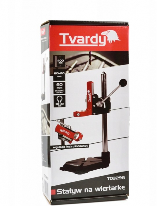 Stativ suport stand masina aparat gaurit 400mm cu unghi reglabil nivel adancime adaptoare fara menghina (T03298) [10]