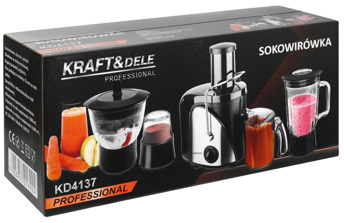 Storcator de fructe  tocator multifunctional 1500 W + accesorii (KD4137) [15]