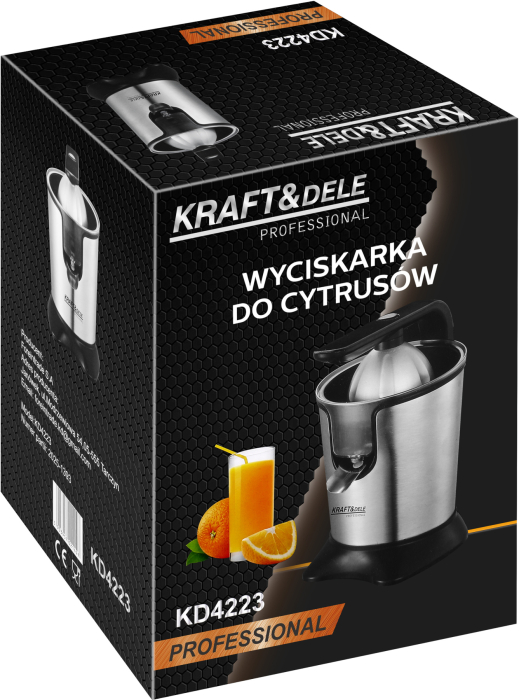 Storcator electric de citrice 500 W, din inox, cu maneta de presare (KD4223) [13]