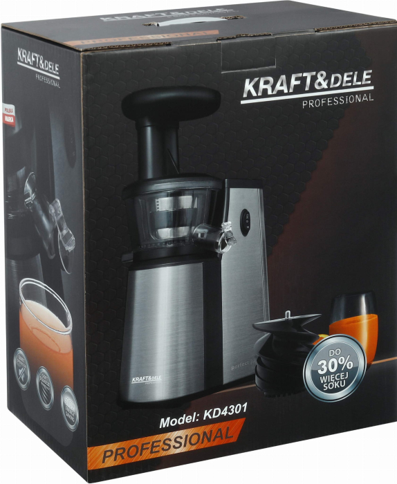 Storcator lent fructe si legume 450W cu tehnologie presare si filtru inox  (KD4301) [13]