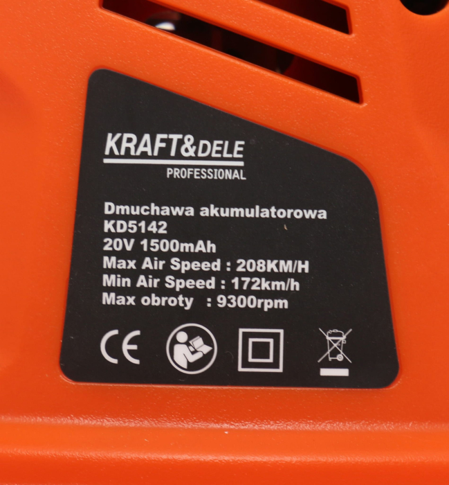 Suflanta de frunze cu acumulator 20V 1500mAh (KD5142) [6]