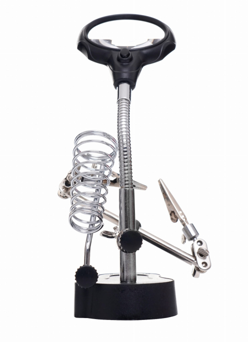 Suport lipit lucru precizie reglabil cu lupa si clesti (KD10455) [4]