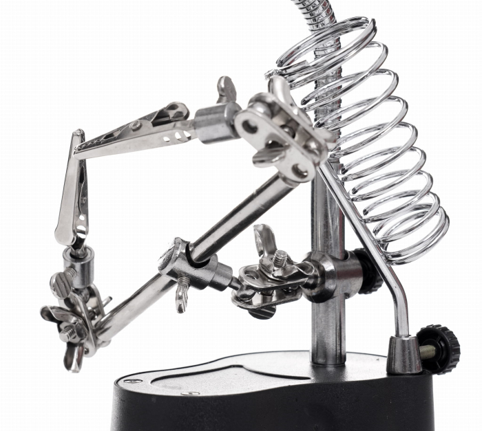 Suport lipit lucru precizie reglabil cu lupa si clesti (KD10455) [3]