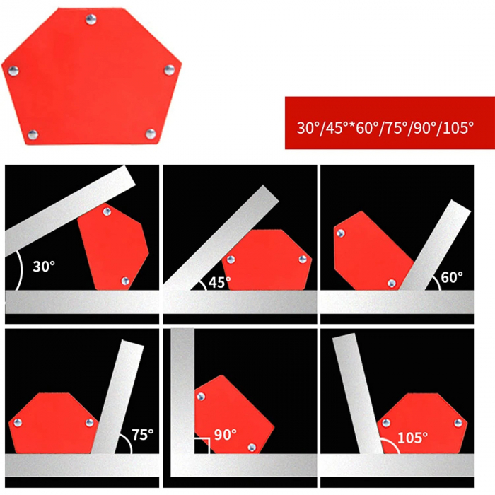 Suport magnetic sudura hexagonal 35˚ 45˚ 75˚ 90˚ 120˚ 135˚ 22.5 kg (KD1896) [2]