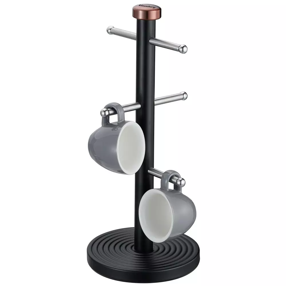 Suport pentru 6 cani metalic negru, 15x35.5cm (KB-7716) [6]