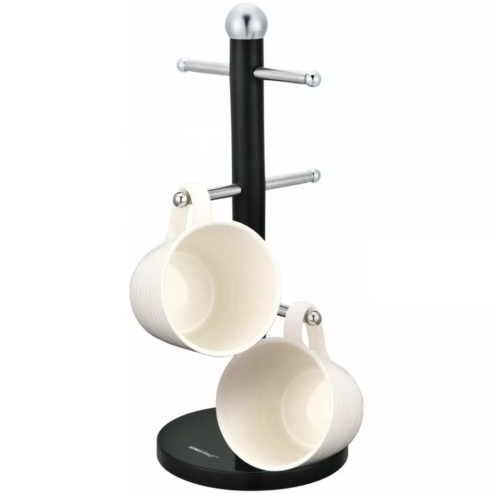 Suport pentru pahare, otel negru, diametru 15x36cm (KH-1220) [4]