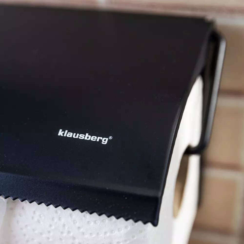 Suport pentru role de hartie de bucatarie negru (KB-7714) [6]