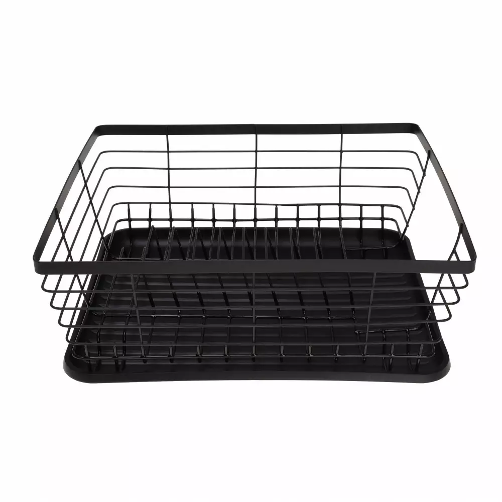 Suport pentru uscare vase bucatarie, cadru metalic rezistent, tava colectare apa (KH-1355) [5]