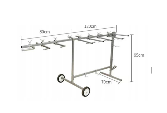 Suport pentru vopsire auto cu 3 brate, rotatie 360° (KD3582) [2]