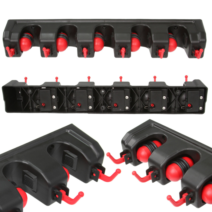 Suport perete pentru unelte de gradina - 5 manere si 6 carlige (M90089) [3]