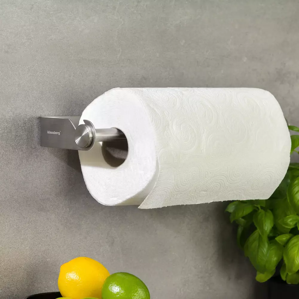 Suport pentru prosoape de bucatarie din otel montaj perete 33 cm (KB-7563) [3]