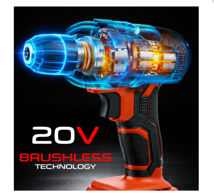 Surubelnita cu impact cu acumulator 20V 2x2.0Ah fara perii cu cuplu 45Nm si LED (N4343) [7]