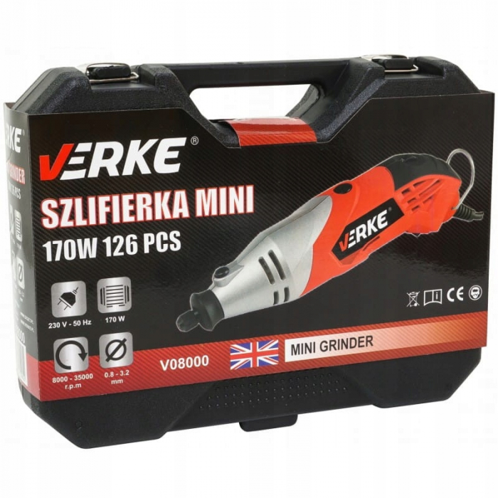 Set polizor freza mini 170W biax + accesorii 126piese (V08000) [2]