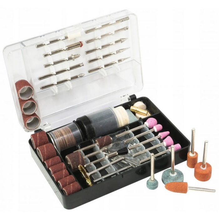 Set polizor freza mini 170W biax + accesorii 126piese (V08000) [7]