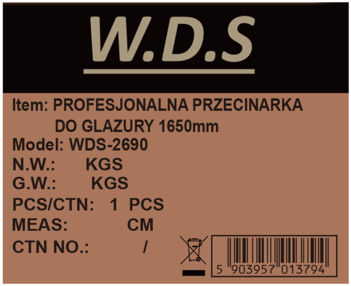 Taietor manual pentru gresie si faianta de mari dimensiuni 1650 mm (WDS2690) [11]