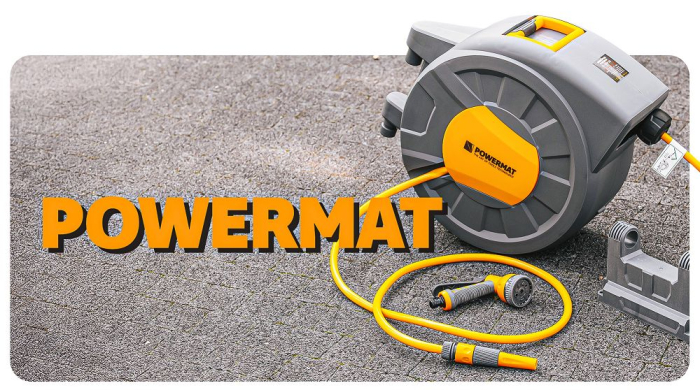 Tambur automat cu furtun gradina 20m si suport perete PM1125 (PM-ABNW-20M) [27]