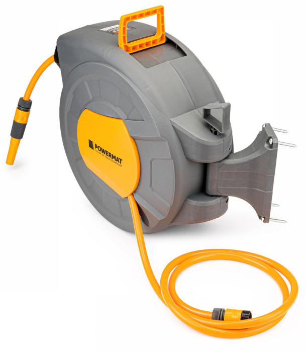 Tambur automat cu furtun gradina 20m si suport perete PM1125 (PM-ABNW-20M) [4]