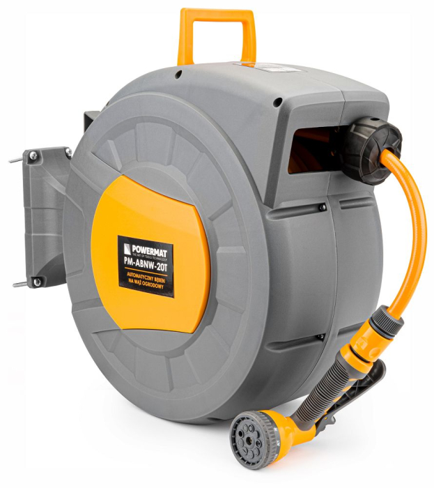 Tambur automat cu furtun gradina 20m si suport perete PM1125 (PM-ABNW-20M) [9]