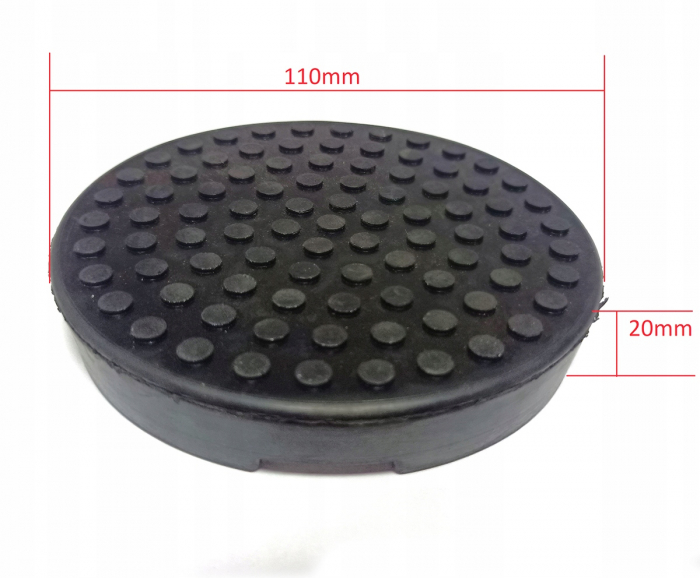 Tampon de cauciuc pentru cric crocodil 3T 3.5T 110x20mm (GUM3T) [2]