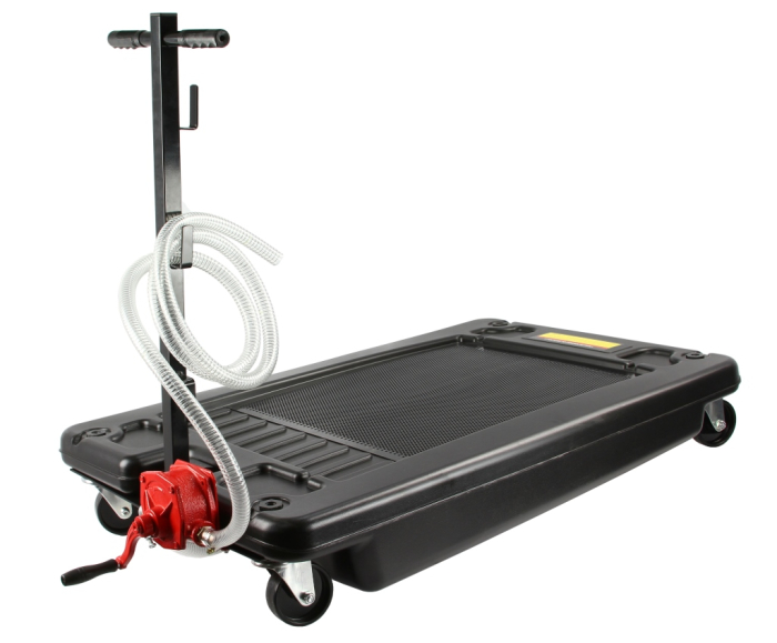 Tava colectare ulei auto 70L cu pompa manuala si roti pivotante (M78318) [3]
