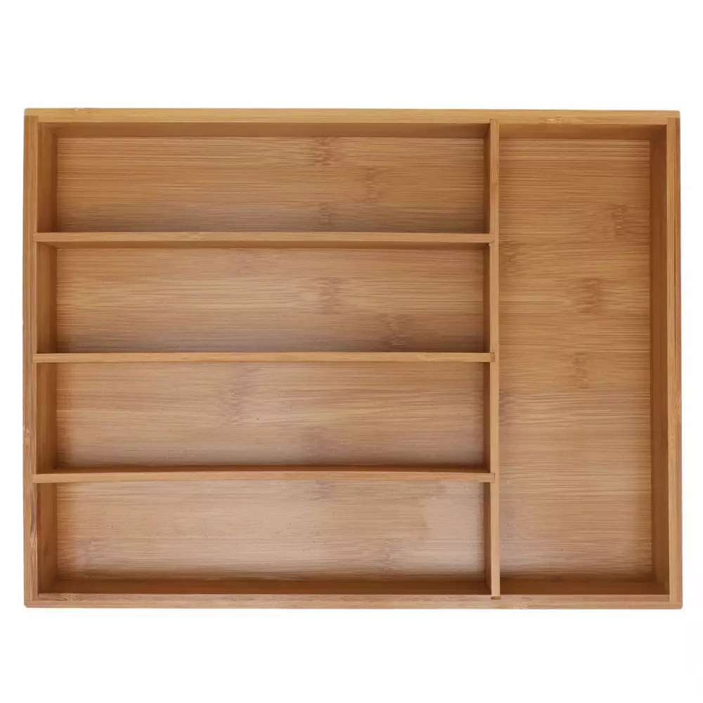 Tava organizatoare din bambus pentru tacamuri (KH-1222) [5]