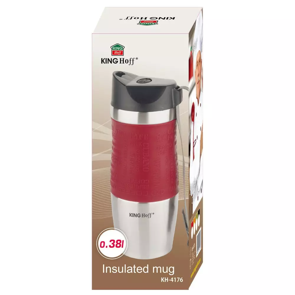 Cana termos din otel inoxidabil diverse culori 380 ml (KH-4176) [8]