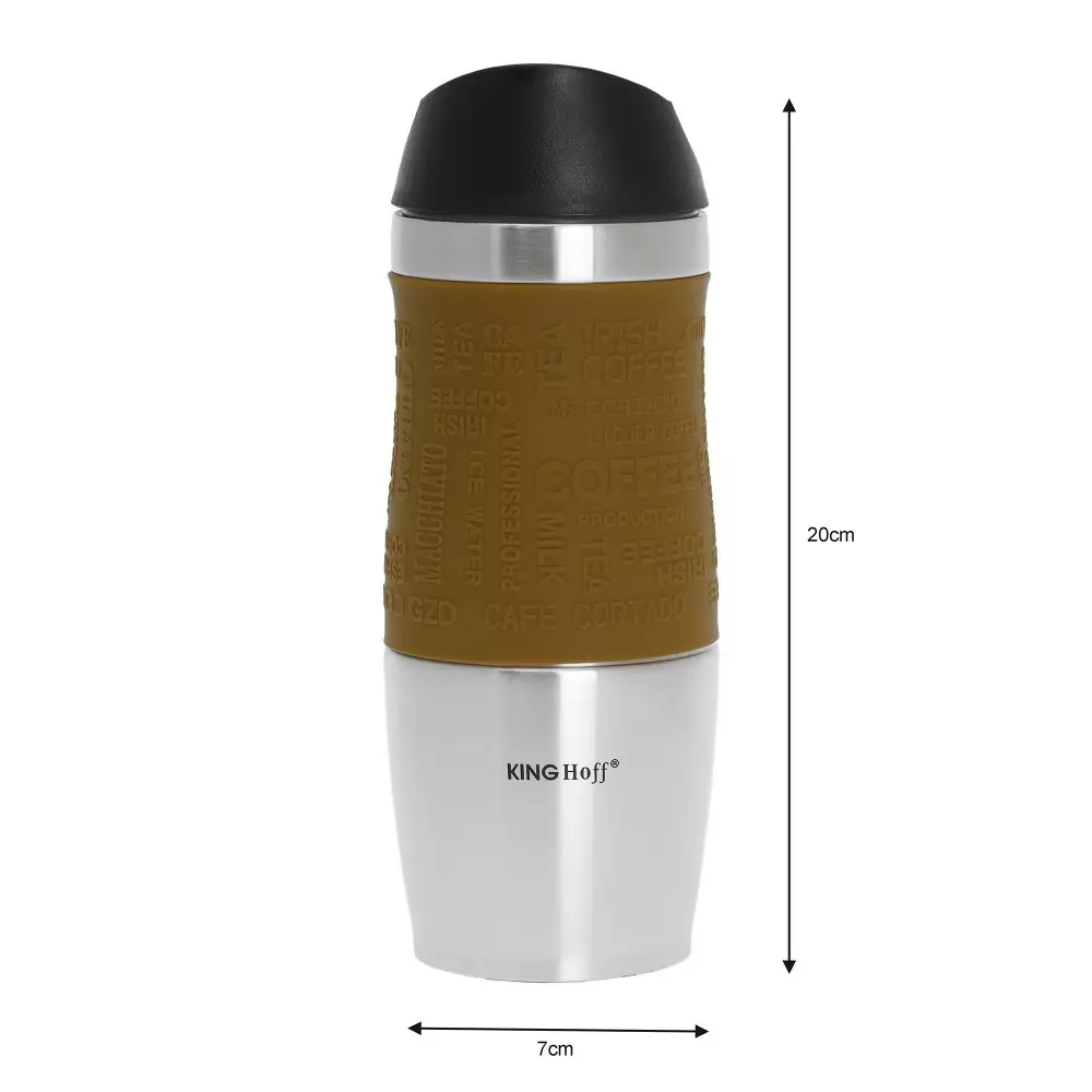 Cana termos din otel inoxidabil diverse culori 380 ml (KH-4176) [5]