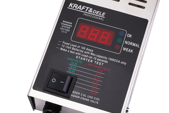 Tester digital pentru baterii auto 6  12 V 200-1000A (KD5674) [2]