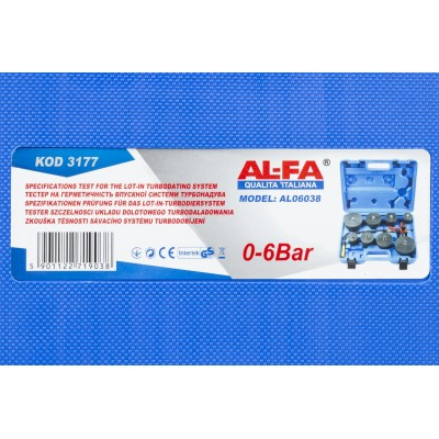 Tester scurgeri sistem admisie turbo 35-90mm, manometru 0-6 bar 3177 ( AL06038) [12]