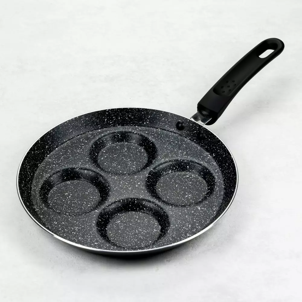 Tigaie aluminiu pentru clatite cu invelis marmura neagra 24 cm (KH-3928) [4]