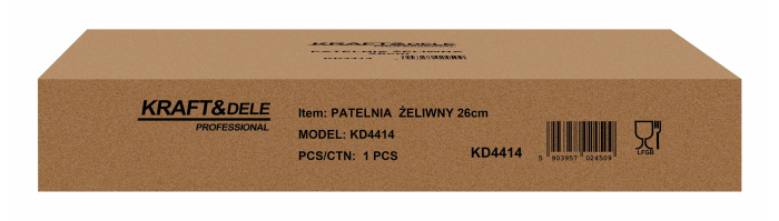 Tigaie din fonta 26 cm pentru prajit carne si legume, compatibila cu inductie, gaz si cuptor (KD4414) [10]