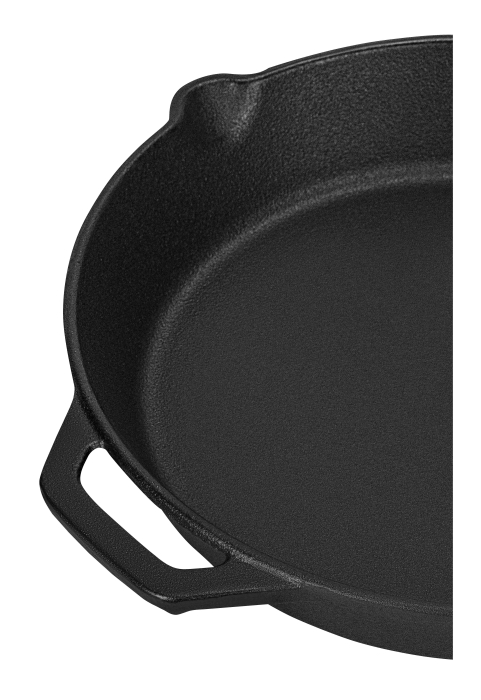 Tigaie din fonta 26 cm pentru prajit carne si legume, compatibila cu inductie, gaz si cuptor (KD4414) [8]